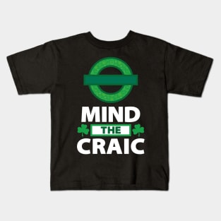 Mind The Craic Black Kids T-Shirt